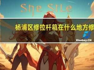 杨浦区修拉杆箱在什么地方修