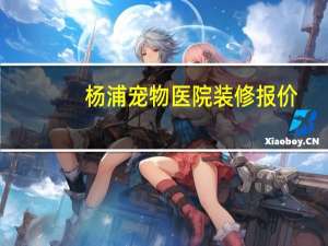 杨浦宠物医院装修报价