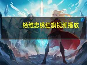 杨维忠绣红旗视频播放（杨维忠）