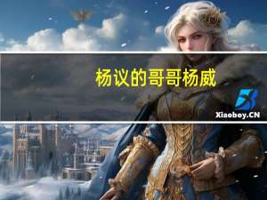 杨议的哥哥杨威（杨文昌-杨威和杨云的儿子介绍）