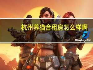 杭州养猫合租房怎么样啊