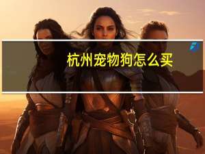 杭州宠物狗怎么买