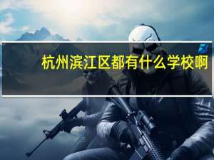 杭州滨江区都有什么学校啊