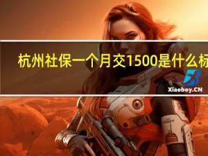 杭州社保一个月交1500是什么标准
