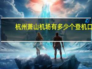 杭州萧山机场有多少个登机口