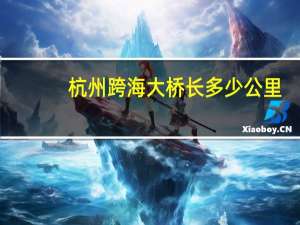 杭州跨海大桥长多少公里
