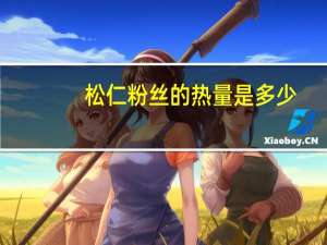 松仁粉丝的热量是多少？