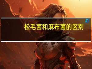 松毛菌和麻布菌的区别