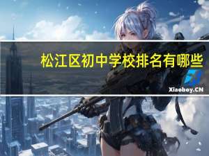 松江区初中学校排名有哪些