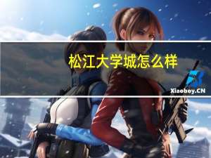 松江大学城怎么样