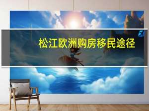 松江欧洲购房移民途径