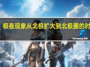 极夜现象从北极扩大到北极圈的时期是：