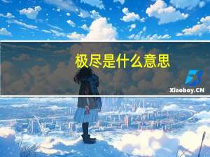 极尽是什么意思