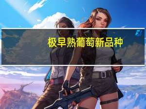 极早熟葡萄新品种