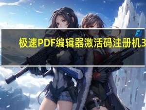 极速PDF编辑器激活码注册机 32/64位 绿色免费版（极速PDF编辑器激活码注册机 32/64位 绿色免费版功能简介）
