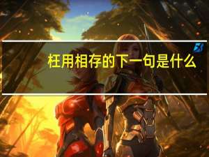 枉用相存的下一句是什么