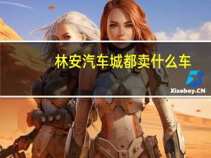 林安汽车城都卖什么车