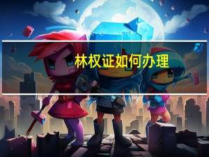 林权证如何办理
