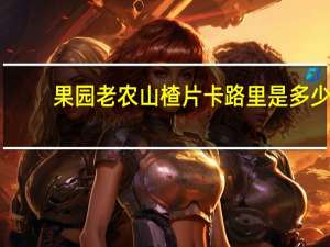 果园老农 山楂片卡路里是多少