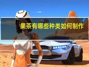 果茶有哪些种类如何制作（果茶有哪些）