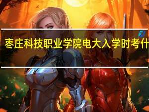 枣庄科技职业学院电大入学时考什么啊