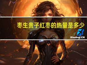 枣生贵子 红枣的热量是多少