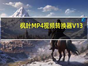 枫叶MP4视频转换器 V13.9.5.0 官方版（枫叶MP4视频转换器 V13.9.5.0 官方版功能简介）