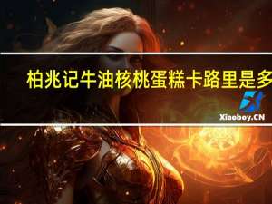 柏兆记 牛油核桃蛋糕卡路里是多少