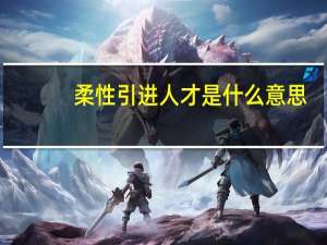 柔性引进人才是什么意思