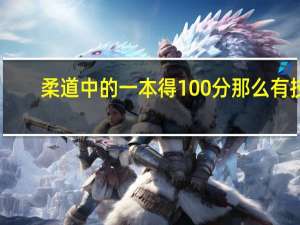 柔道 中的一本得100分 那么 有技，