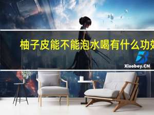 柚子皮能不能泡水喝有什么功效（柚子皮能不能泡水喝）
