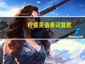 柠檬英语单词复数（柠檬英语单词）