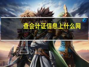查会计证信息上什么网
