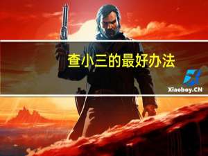 查小三的最好办法