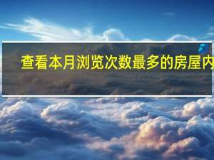 查看本月浏览次数最多的房屋内部