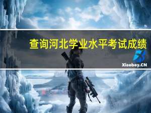 查询河北学业水平考试成绩