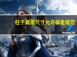柱子截面尺寸允许偏差规范