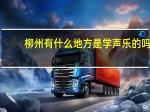 柳州有什么地方是学声乐的吗
