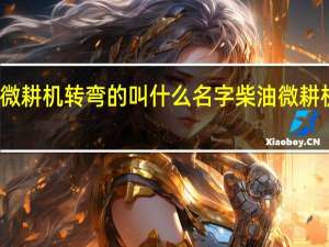 柴油微耕机转弯的叫什么名字 柴油微耕机价格厂家