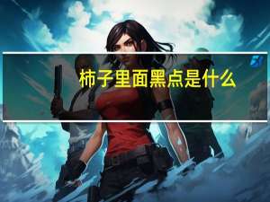 柿子里面黑点是什么