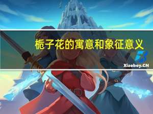 栀子花的寓意和象征意义