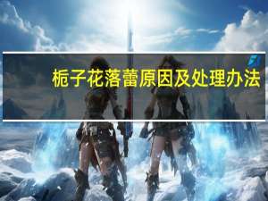 栀子花落蕾原因及处理办法