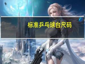 标准乒乓球台尺码