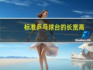 标准乒乓球台的长宽高