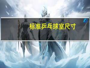 标准乒乓球室尺寸