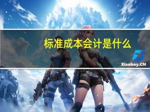 标准成本会计是什么