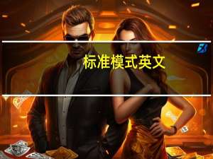 标准模式英文
