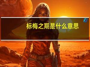 标梅之期是什么意思