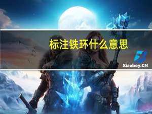 标注铁环什么意思