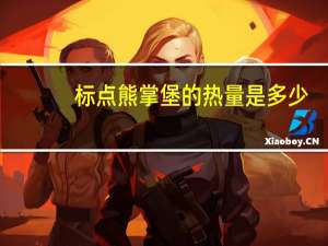 标点 熊掌堡的热量是多少